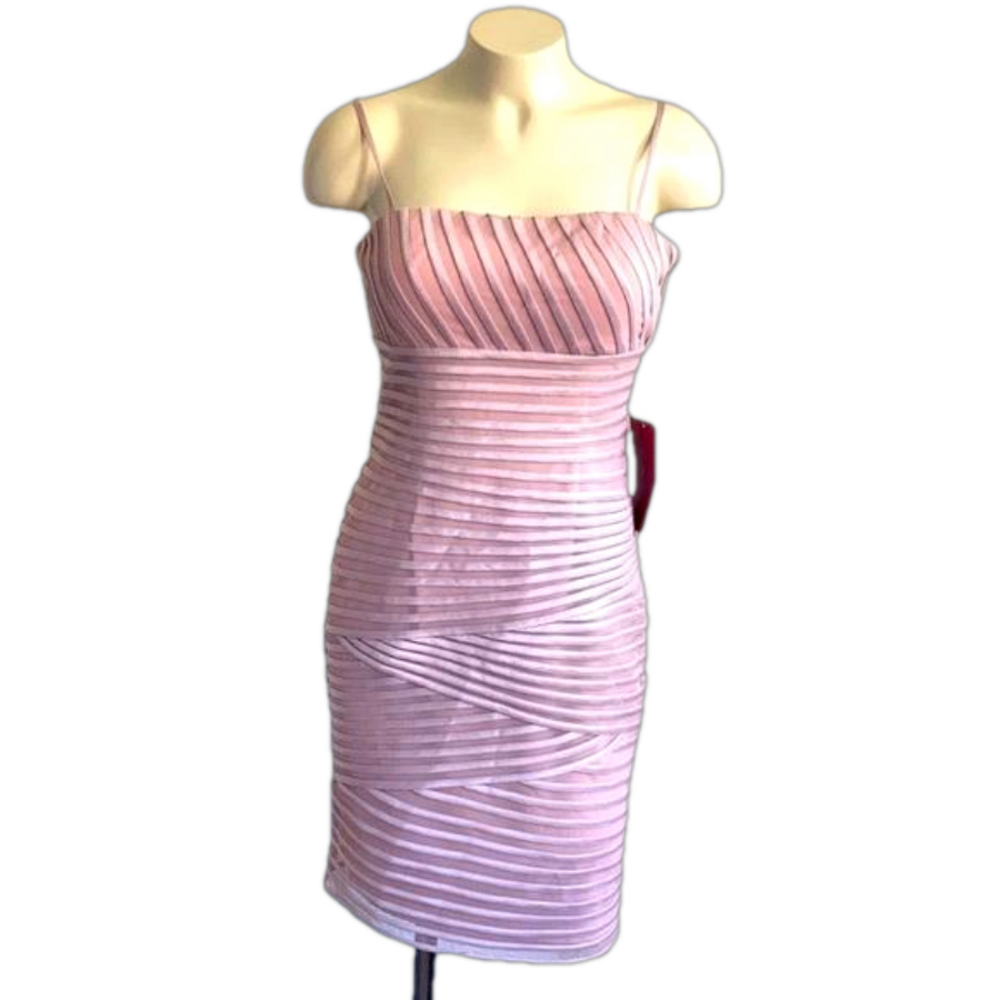 JS collection stretchy Barbie dusty rose dress Sz 4 NWT